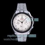 N1 Factory Swiss Replica Omega Speedmaster White Dial 42mm Stainless Steel Watch 